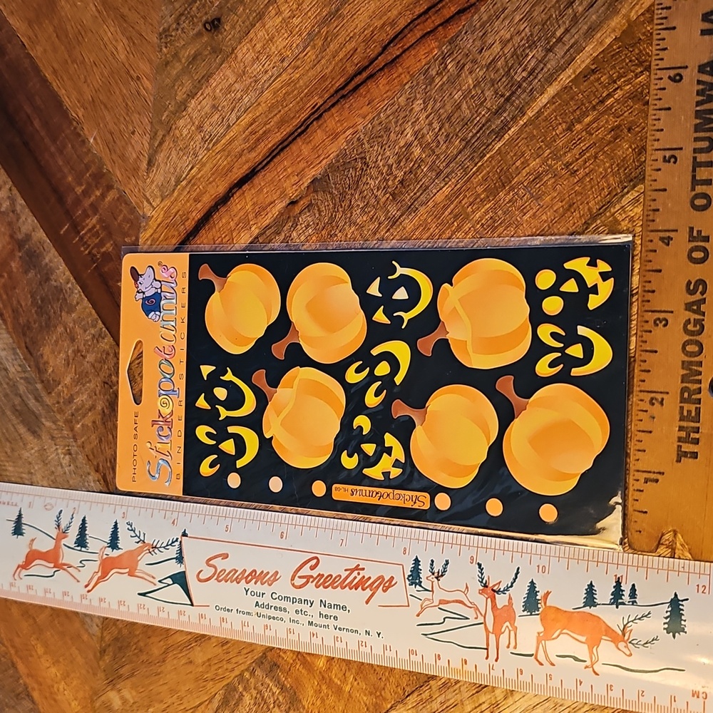 Stickopotamus Binder Sticker sheet Build A Pumpkin stickers sealed